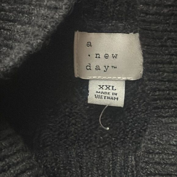 A New Day Women's Gray Mock Turtleneck Oversized Sweater! - Picture 6 of 8